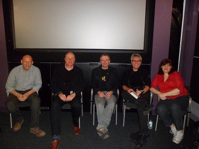 David Moody, Simon Clark, Conrad Williams, Paul Kane and Marie O'Regan - photo courtesy of Paul Kane