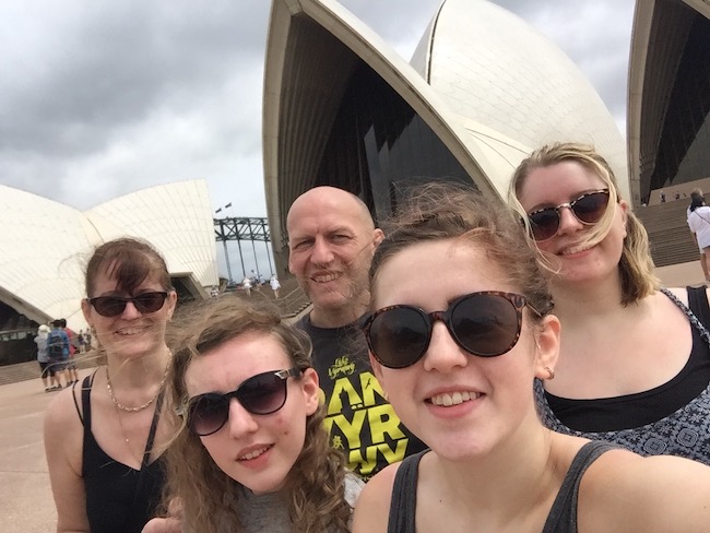 David Moody and family in Australia 2017